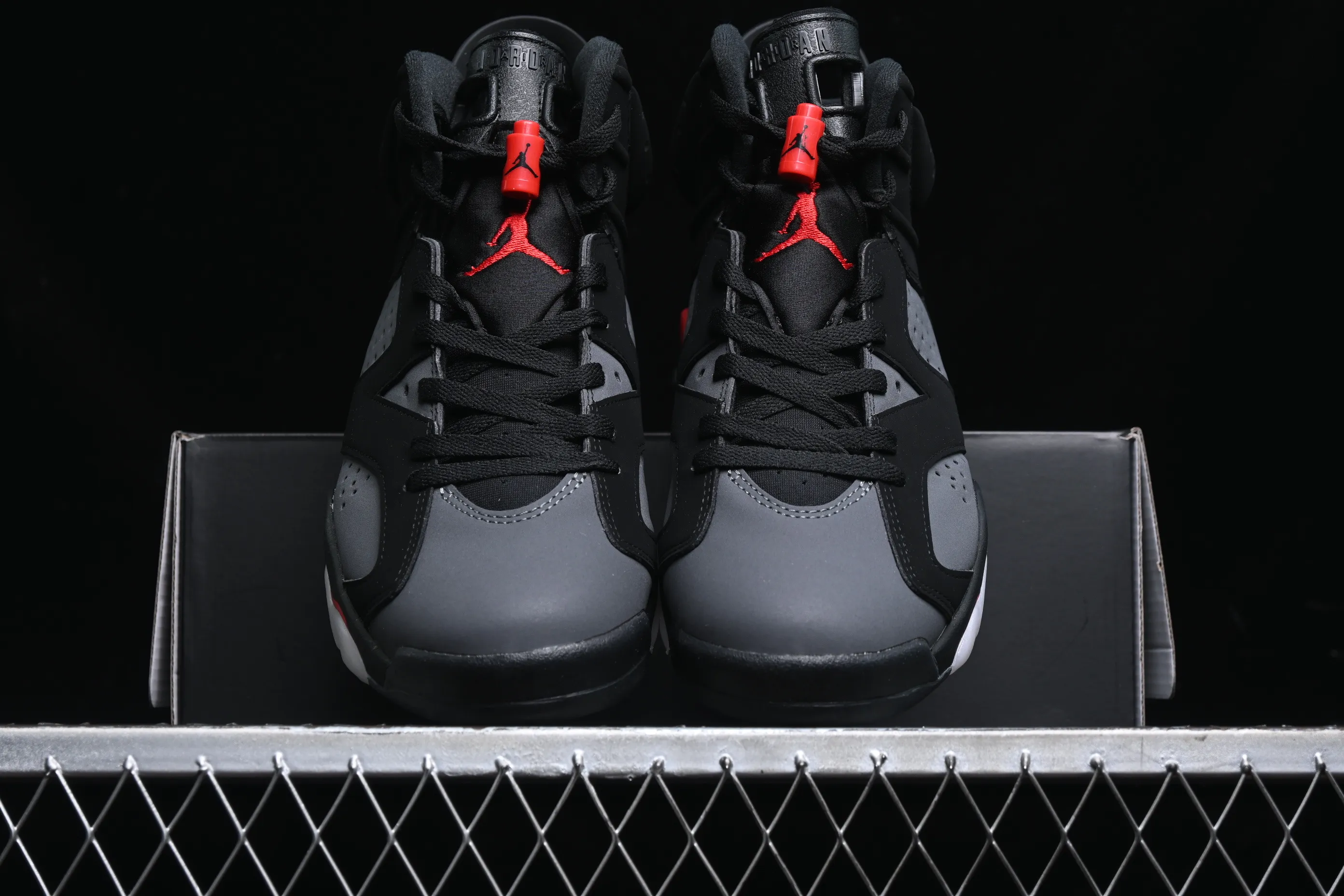 All categories Air Jordan Jordan series basketball shoes Air Jordan 6 F version Air Jordan 6 "Carmine" AJ6 Joe 6 black gray red 3M reflective basketball men's shoes CT8529-064